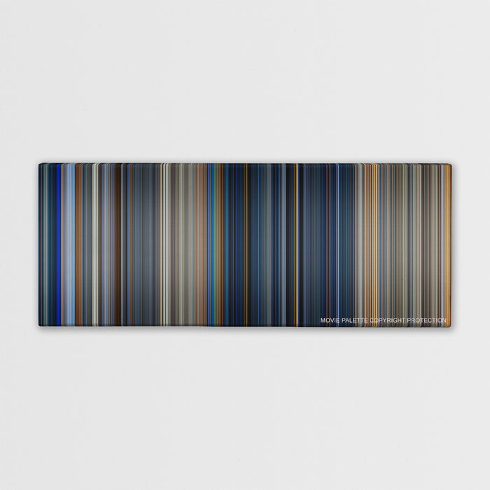 The Rock color palette canvas print: thousands of thin vertical stripes of color