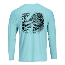 "The Swamp Spirit" Performance Long Sleeve Kayaking Shirt - UPF 50+ Sunblocking