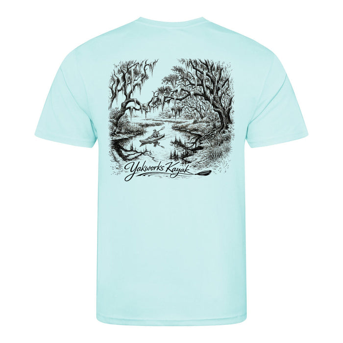 "The Swamp Spirit" Performance Short Sleeve Kayaking Shirt - UPF 50+ Sunblocking