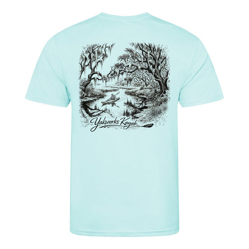 "The Swamp Spirit" Performance Short Sleeve Kayaking Shirt - UPF 50+ Sunblocking