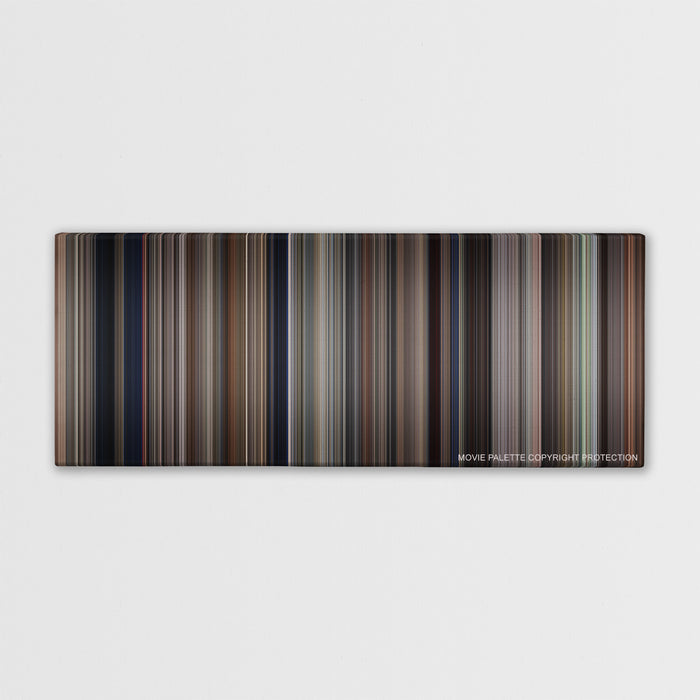 The Untouchables color palette canvas print: thousands of thin vertical stripes of color