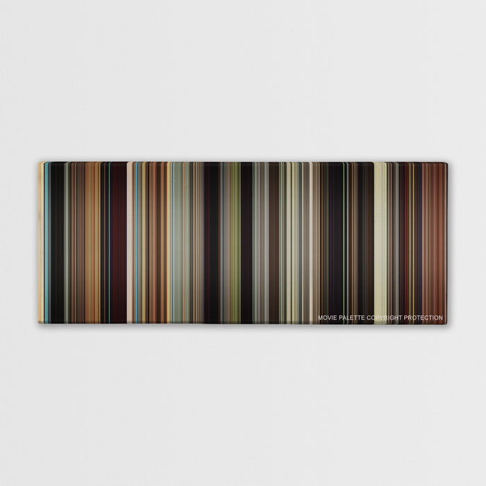 The Wrestler movie barcode canvas print, the whole film as stripes of color