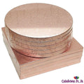 Thick Rose Gold Round Cake Boards