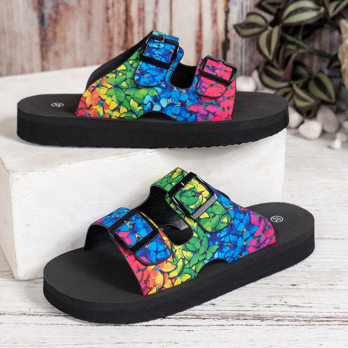 Black Flower / US Women 5 - EU 36