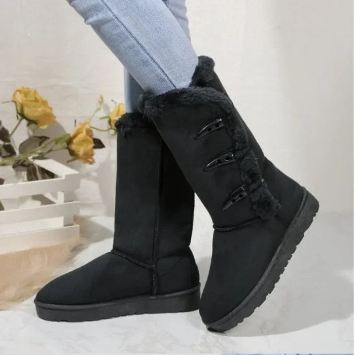 Thick-Soled Snow Boots for Women – Stylish & Warm