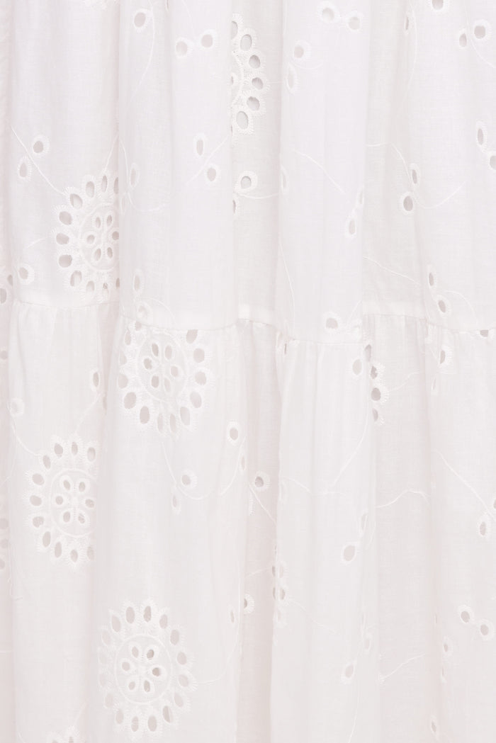 Petal and Pup USA DRESSES Tierney Midi Dress - White
