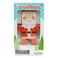 The Toysmith Festive Fidget Friends boxed toy features a blocky Santa Claus in blue snowflake packaging, making it an ideal stocking stuffer for kids. Includes a choking hazard warning at the bottom. Brand: Toysmith.