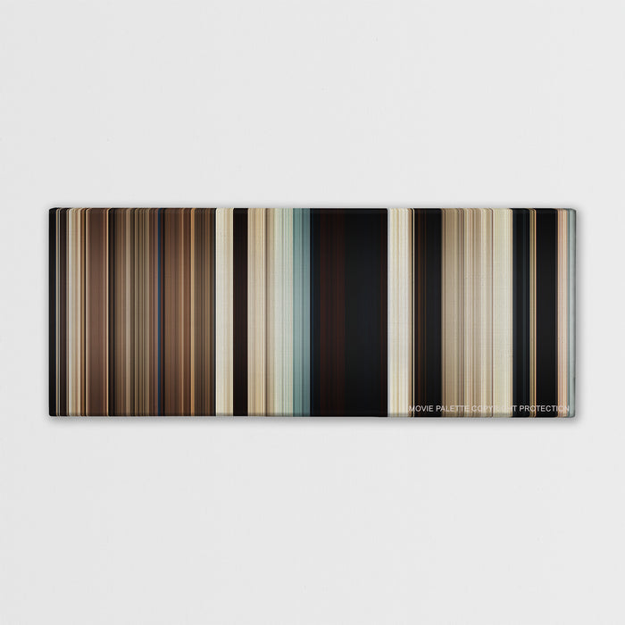 True Grit color palette canvas print: thousands of thin vertical stripes of color