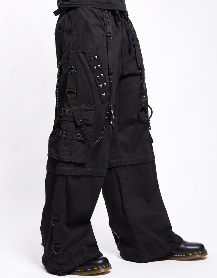 model showing side of pants