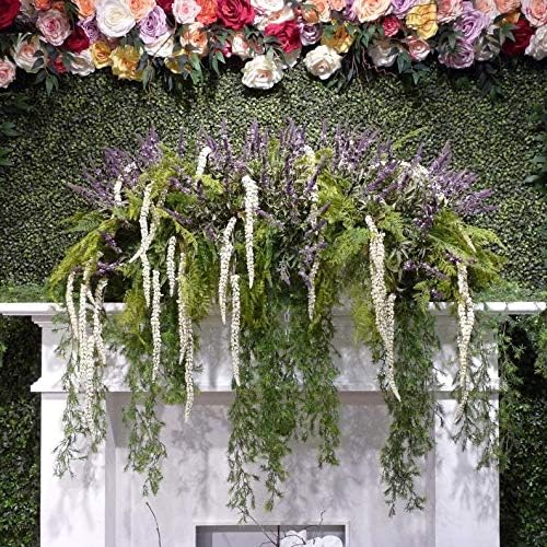 UV-Resistant Green Faux Boxwood Panels, Indoor/Outdoor, Pack of 12 - 20" x 20"