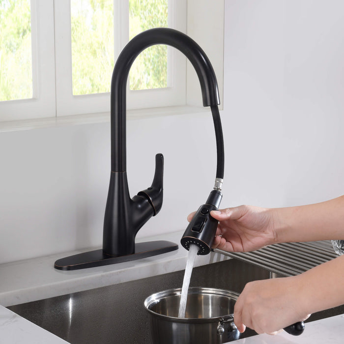 Value Collection - Single Handle Pull Down Kitchen Faucet - F101ORB  (Discontinued)