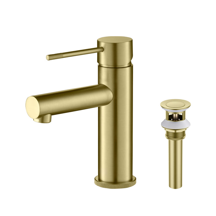 Verona Single Handle Bathroom Vanity Sink Faucet with Pop Up Drain - CBF-1010
