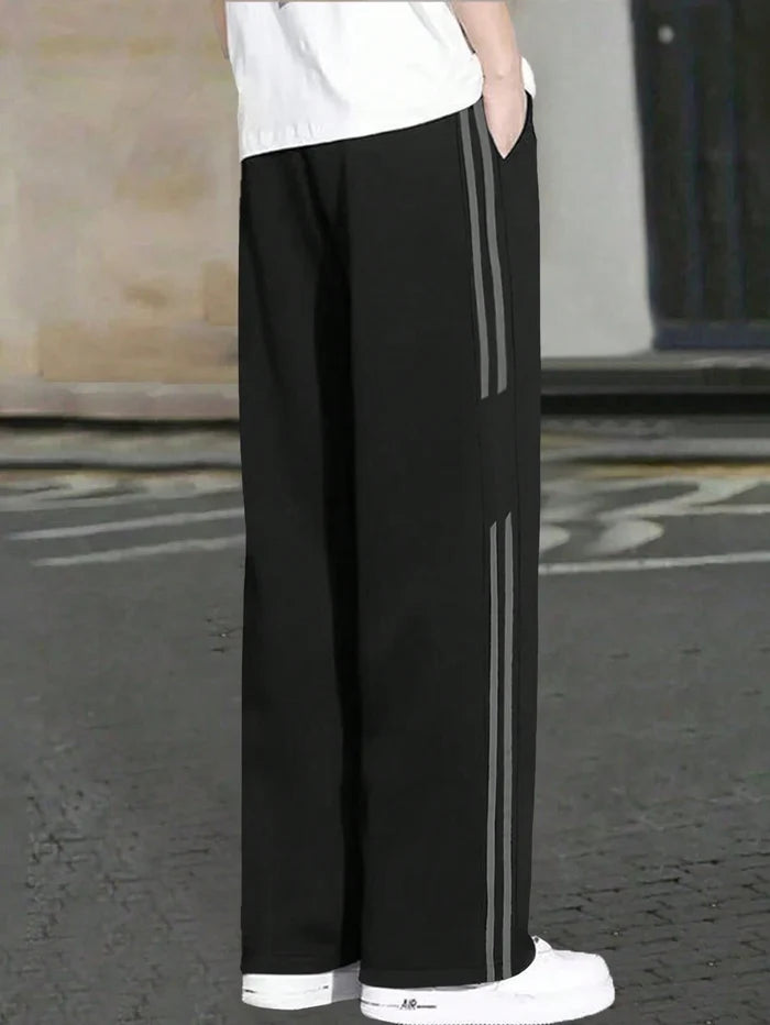 VERSATILE STRAIGHT LEG STRIPED PANTS