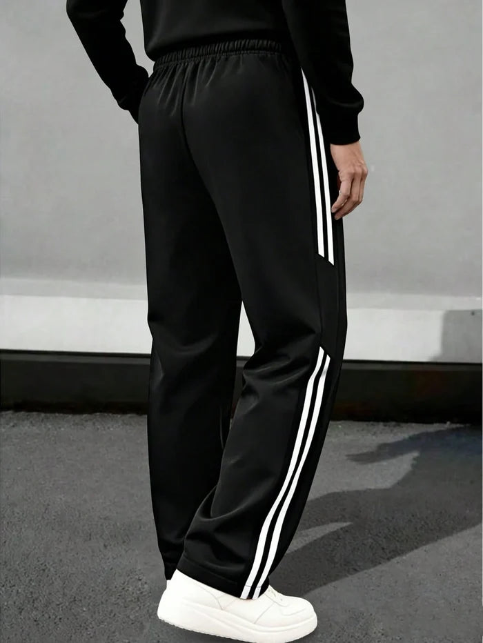 VERSATILE STRAIGHT LEG STRIPED PANTS