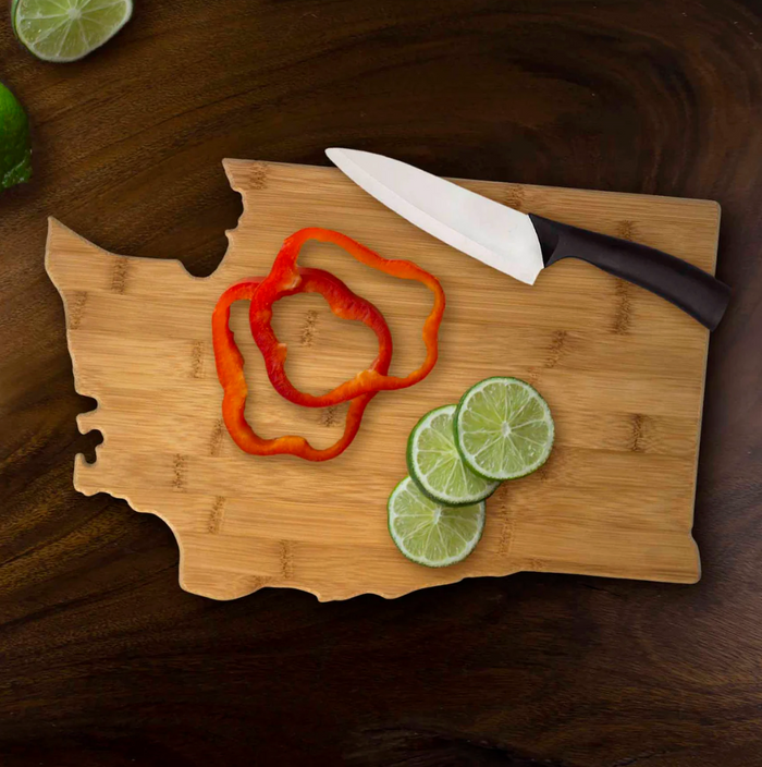 Washington State Cutting Board - Pine & Moss