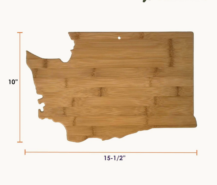 Washington State Cutting Board - Pine & Moss
