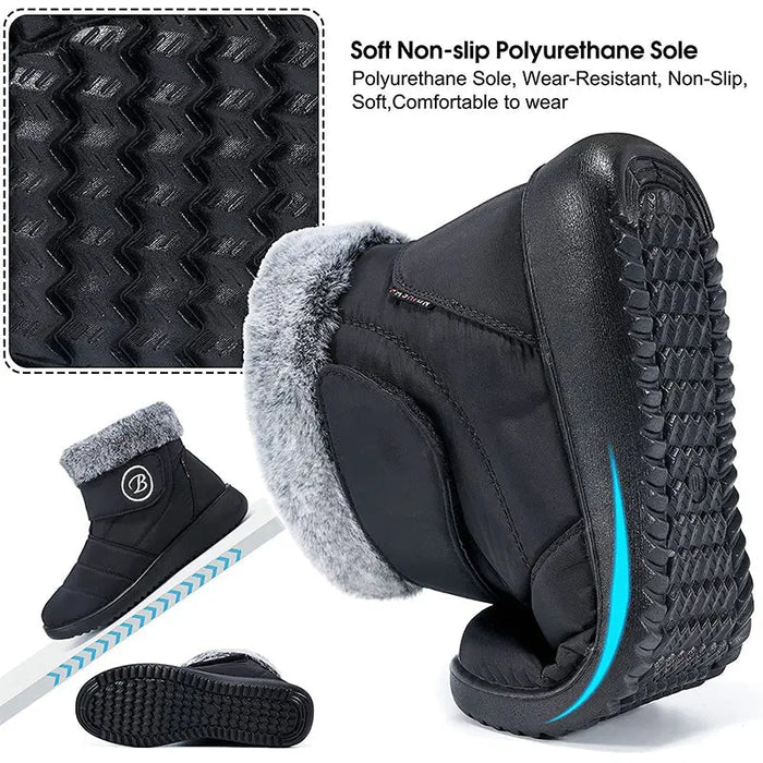 Waterproof Winter Boots for Women – Cozy & Comfortable Slip-On Design 2