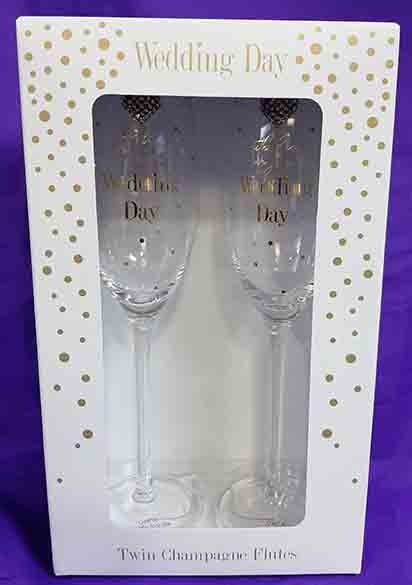 Wedding Day Champagne Glasses