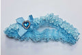 Wedding Garter w Blue Bow