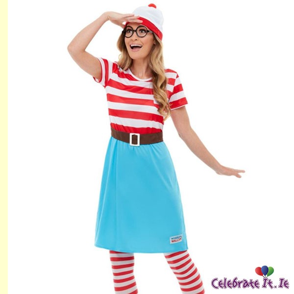 Where's Wally? Wenda Costume (Adult)