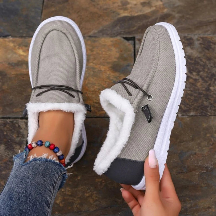 Thick Velvet Winter Shoes for Women – Cozy & Stylish