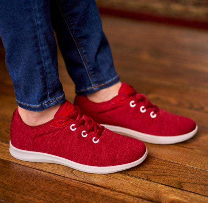 Women's Lace-Ups Maroon - Clearance
