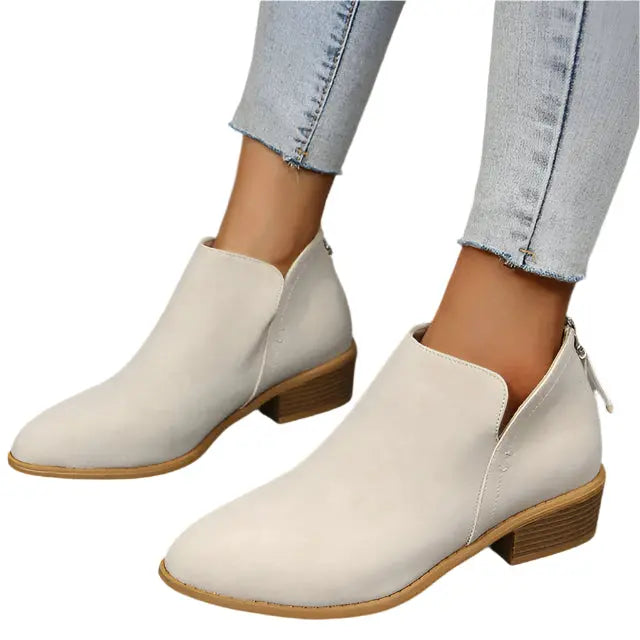 Stylish Orthopedic Foot Boots – Tapered Silhouette with Perforated Detailing