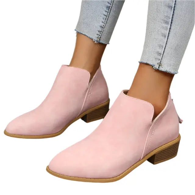 Stylish Orthopedic Foot Boots – Tapered Silhouette with Perforated Detailing