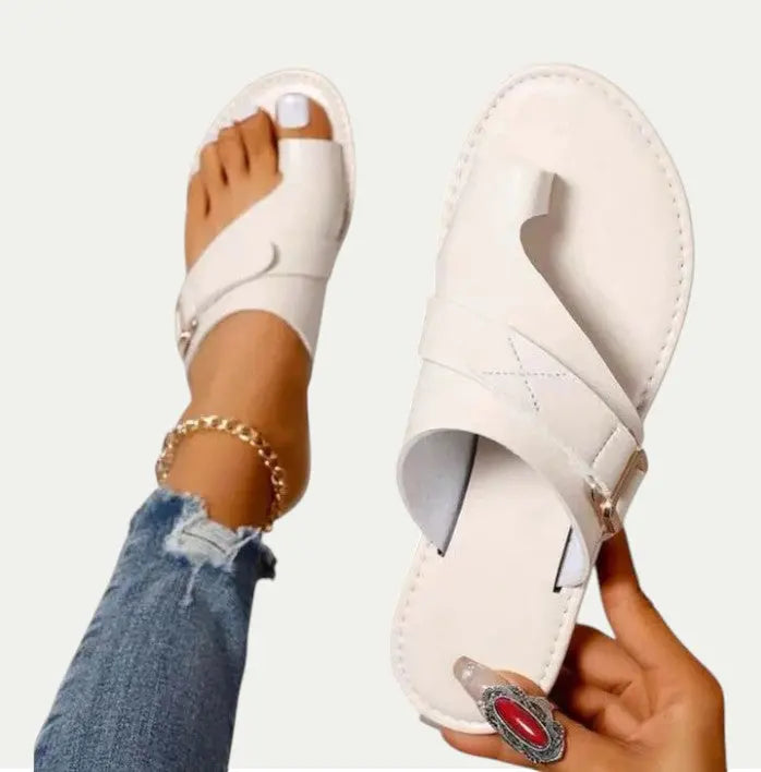 Women Open Toe UP Leather Sandals