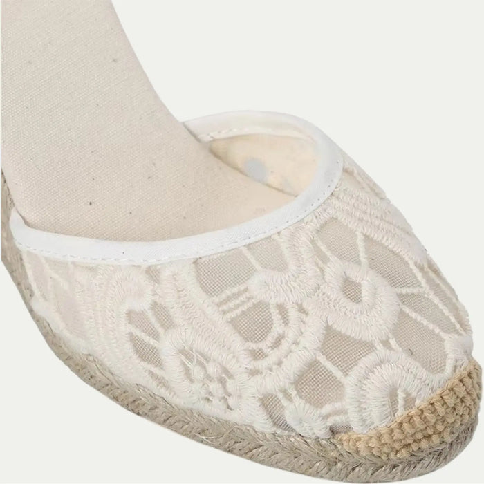 Women's Wedge Espadrille Sandals – Lace-Up, Soft & Stylish