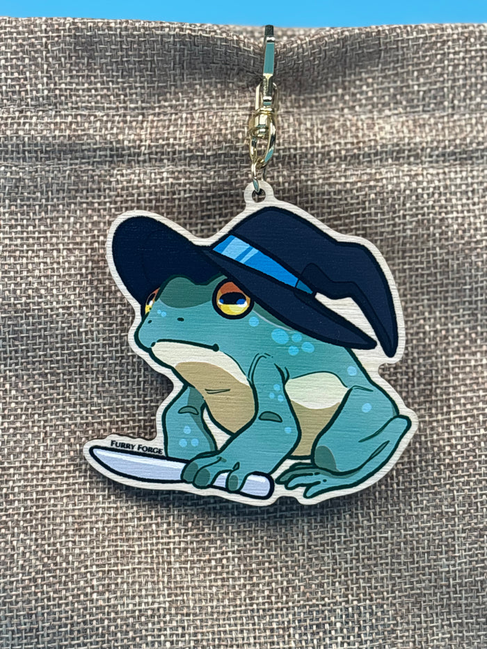 Wooden Frog Keychain (PREE ORDER)