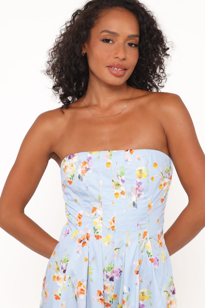 Petal and Pup USA PLAYSUITS Wren Jumpsuit - Cornflower Blue Floral
