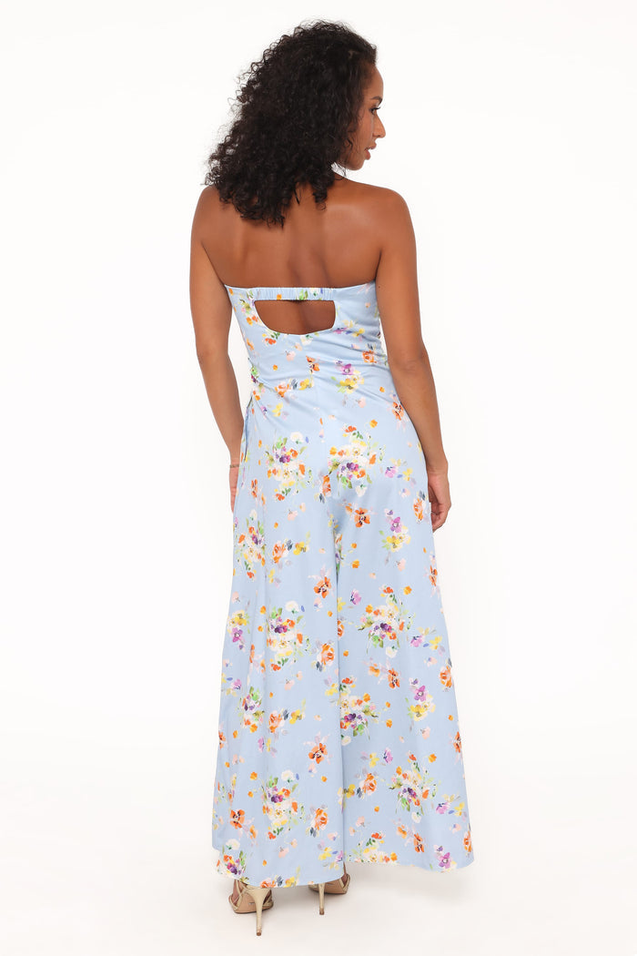 Petal and Pup USA PLAYSUITS Wren Jumpsuit - Cornflower Blue Floral