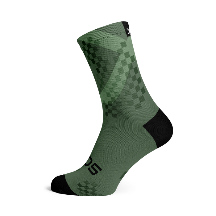 X Olive Crew Socks