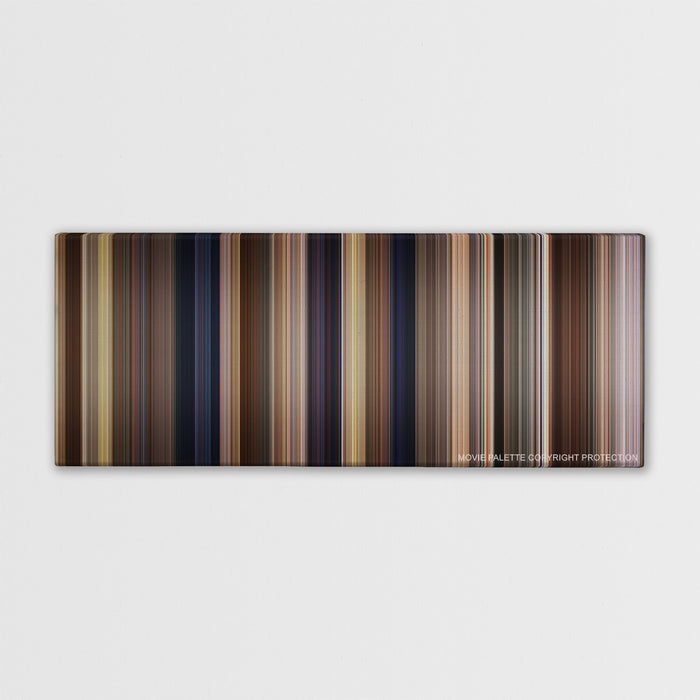 Yes Man color palette canvas print: thousands of thin vertical stripes of color