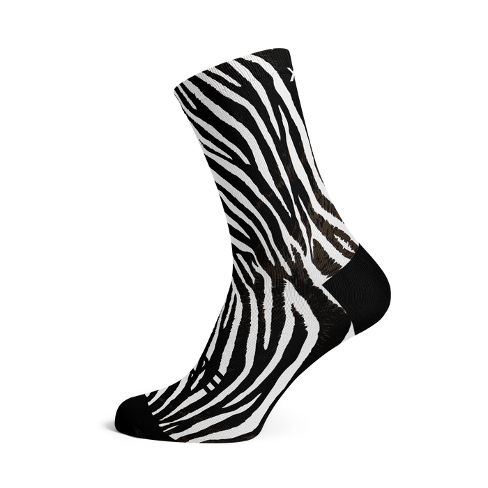 Zebra Crew Socks