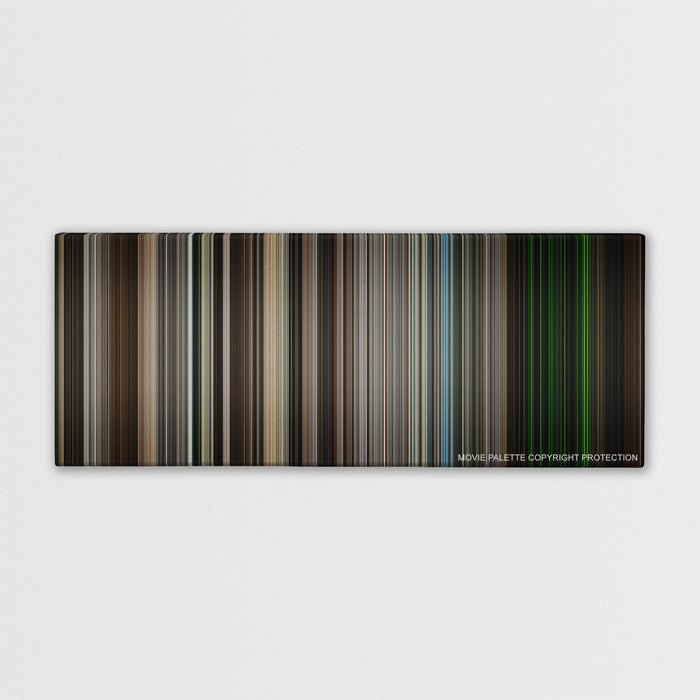 Zero Dark Thirty color palette canvas print: thousands of thin vertical stripes of color