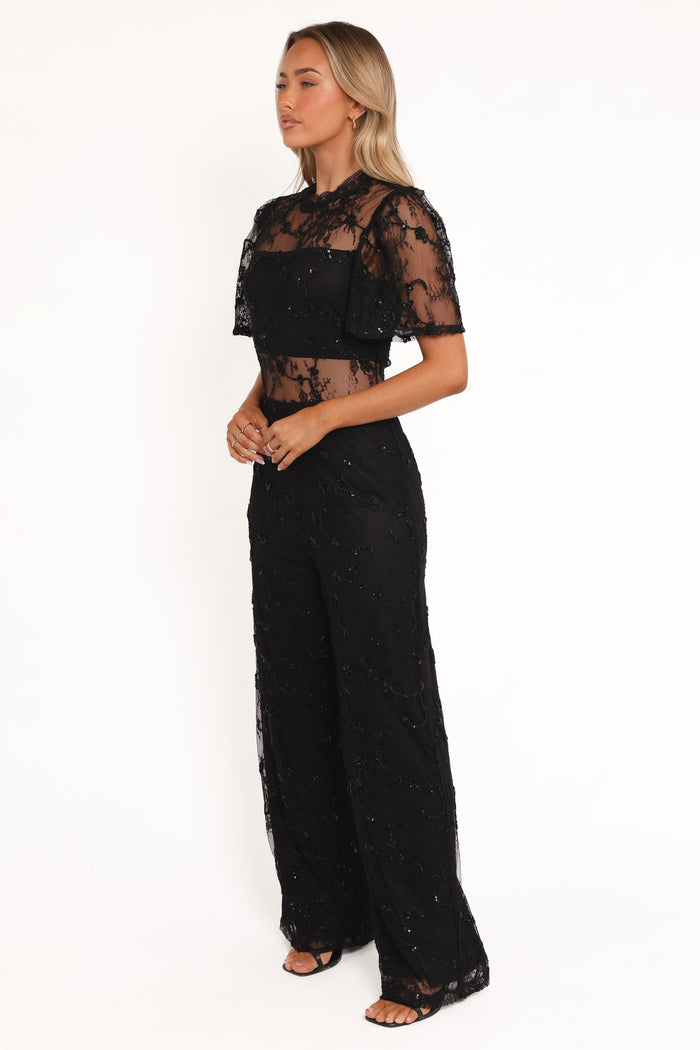 Petal and Pup USA PLAYSUITS Zina Jumpsuit - Black